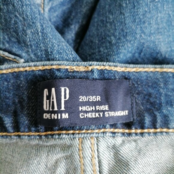 GAP Women's Straight Leg Jeans - Dark Blue - Picture 5 of 8